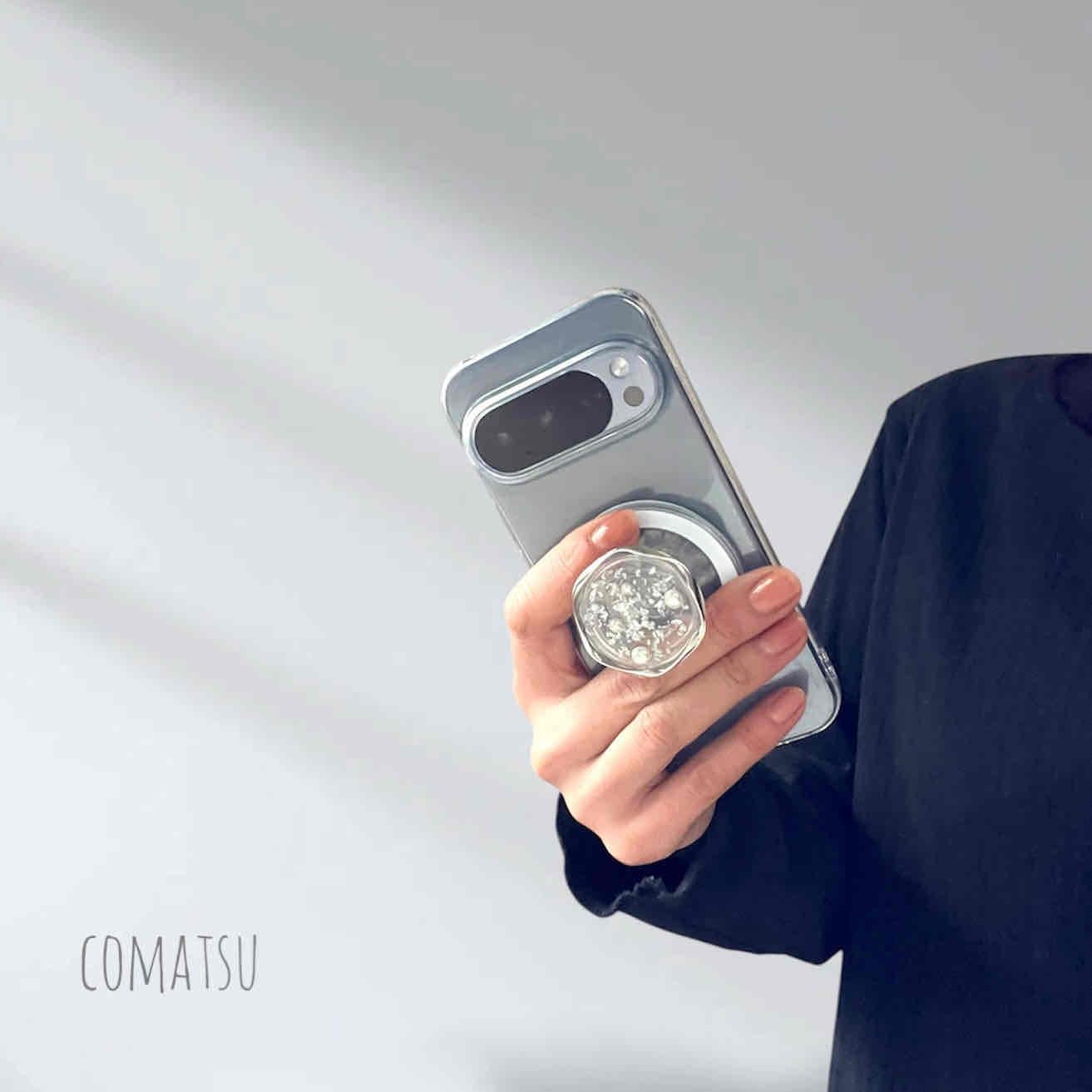 大人ニュアンス仕立て。゜ マグネット式グリップソケット MagSafeケース対応 | 6枚目